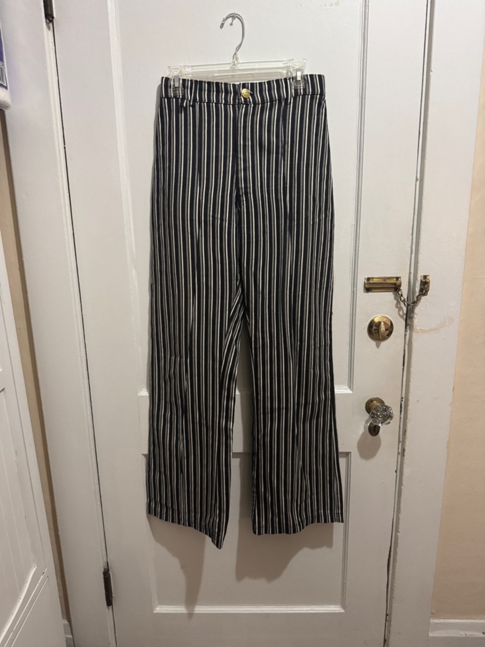 Big Bud Press Black and White Striped Western Pants